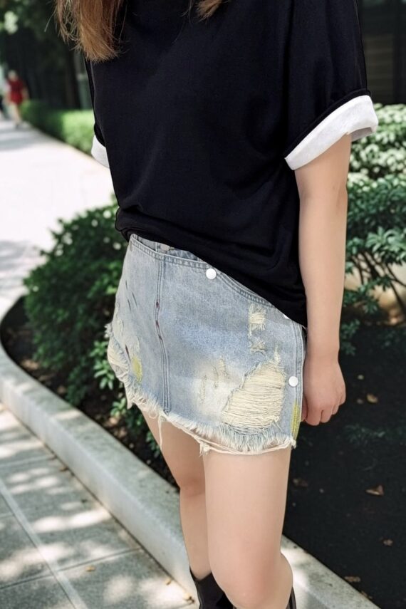 38944 DENIM SHORT PANTS