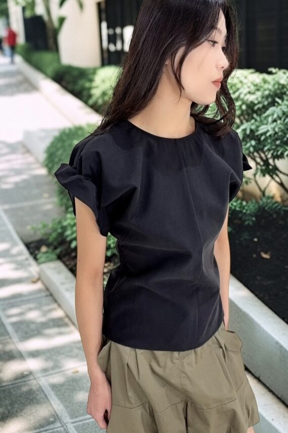 38973 3D RUFFLE BLOUSE