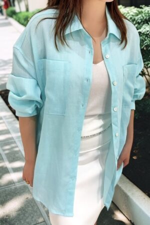 39123 LINEN SHIRT TOP