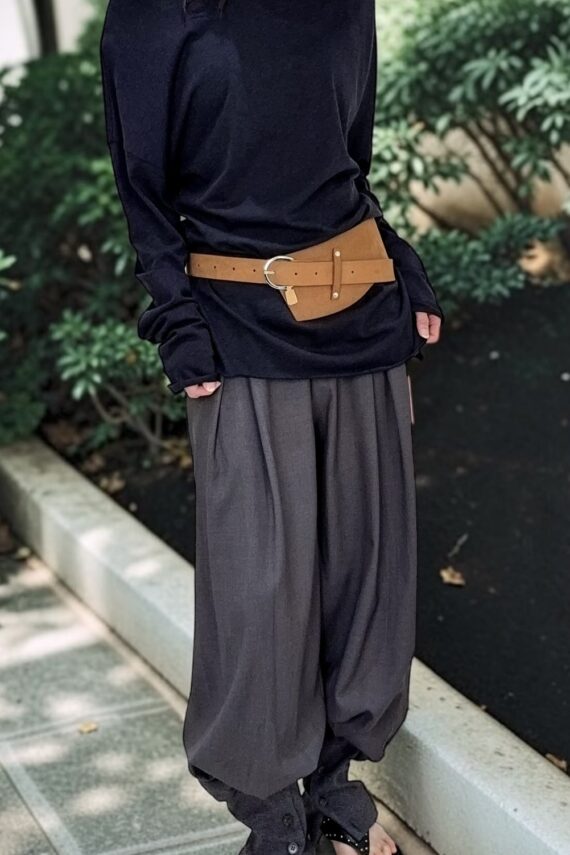 38968 ONE-SHOULDER LONG-SLEEVE TOP