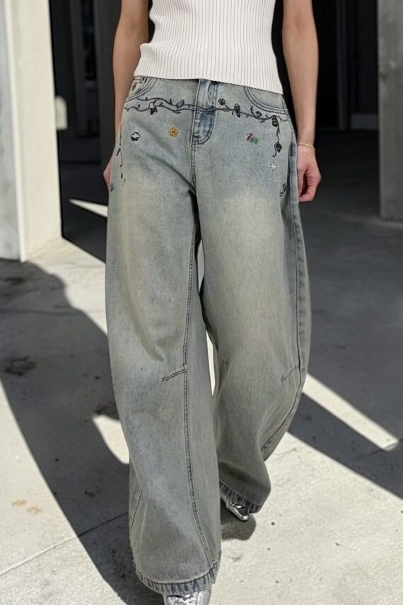 38941 EMBROIDERED JEANS