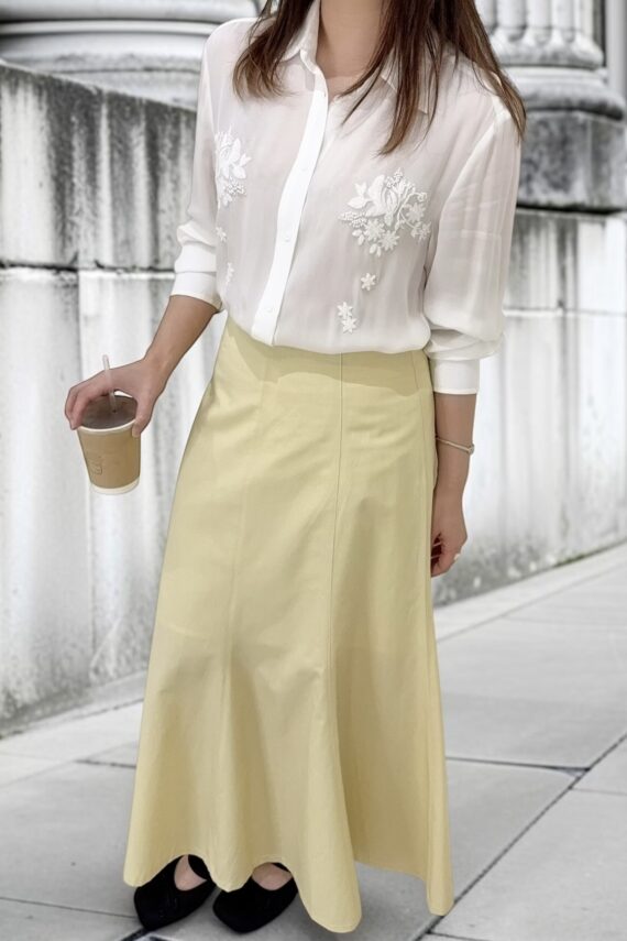 39205 EMBROIDERED SHEER SHIRT
