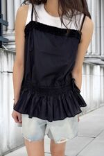 39105 RUCHED CAMI SHIRT TOP