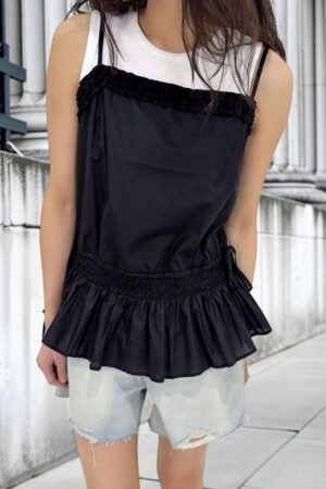 39105 RUCHED CAMI SHIRT TOP