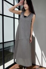 39120 V-NECK MAXI DRESS