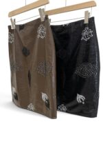 39207 EMBELLISHED LEATHER SKIRT