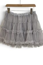 38249 ELASTIC WAIST TIERED TULLE SKIRT