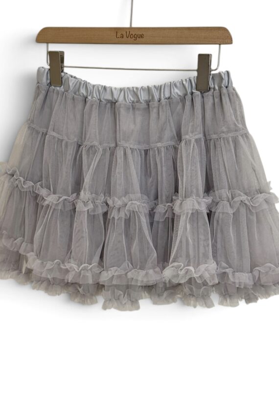 38249 ELASTIC WAIST TIERED TULLE SKIRT