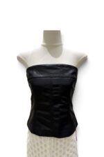 39213 LEATHER BANDEAU TOP