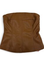 39213 LEATHER BANDEAU TOP