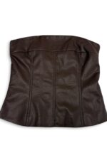 39213 LEATHER BANDEAU TOP
