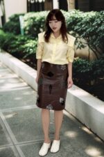 39207 EMBELLISHED LEATHER SKIRT