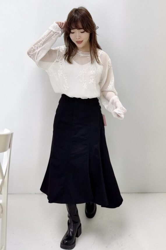 39200 HIGH-LOW A-LINE SKIRT