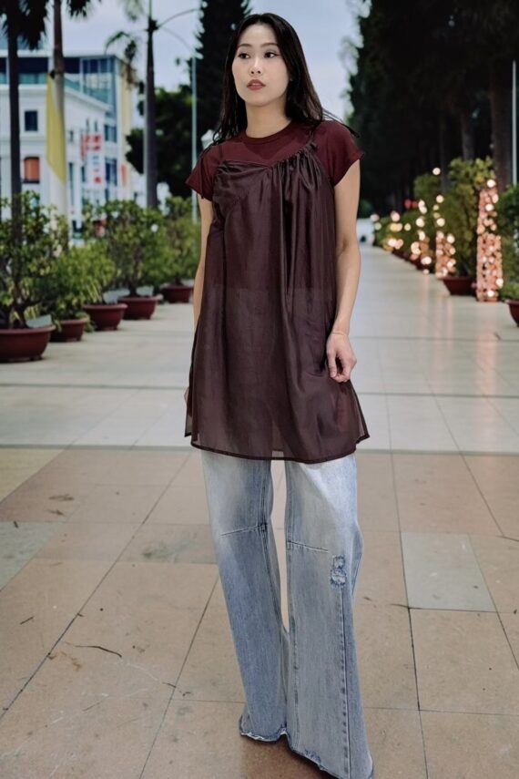 38992 PLUM SHEER CAMI TOP