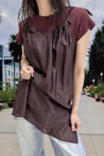 38992 PLUM SHEER CAMI TOP