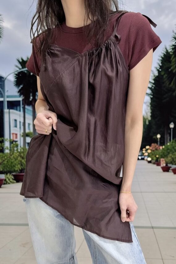 38992 PLUM SHEER CAMI TOP