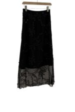 39196 EMBROIDERED SEQUIN MIDI SKIRT