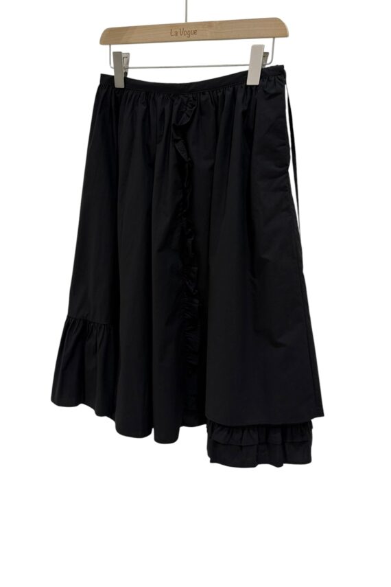 38408 RUFFLE PANEL MIDI SKIRT