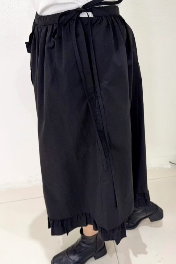 38408 RUFFLE PANEL MIDI SKIRT