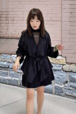 39090 RUFFLE COLLAR CARDIGAN