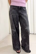 38806 PRINTED STAIGHT-LEG JEANS