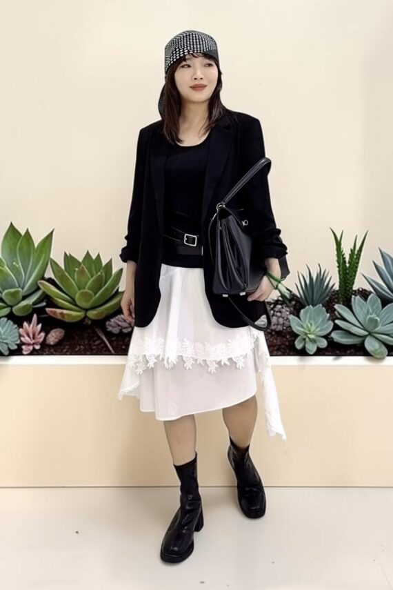 39231 FITTED SHORT-SLEEVE BLAZER
