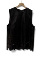 39248 LEATHER VEST TOP