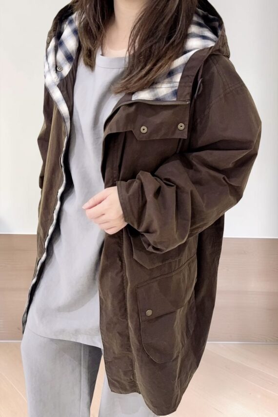 38867 HOODED LONG JACKET