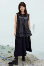 39248 LEATHER VEST TOP