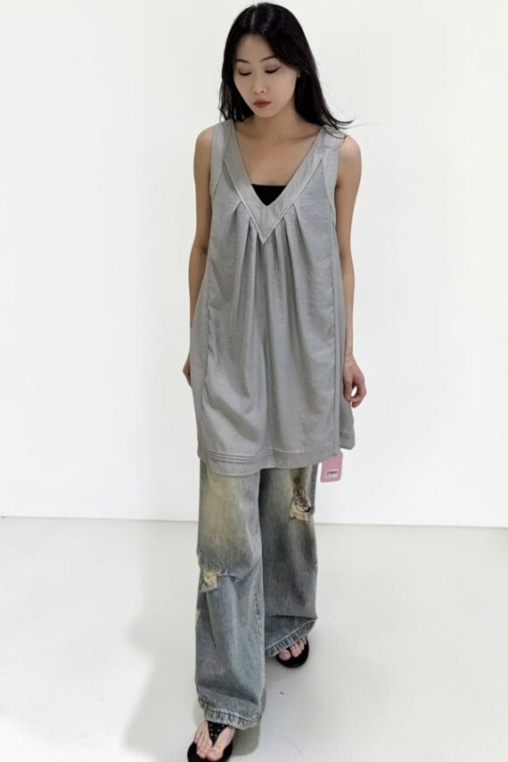 38982 RELAXED-FIT SLEEVELESS MINI DRESS