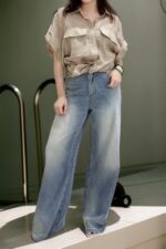 38765 PRINTED STRAIGHT-LEG JEANS