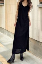 39087 SLEEVELESS U-NECK MAXI DRESS