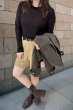 39222 MINIMAL KNIT LONG-SLEEVE TOP
