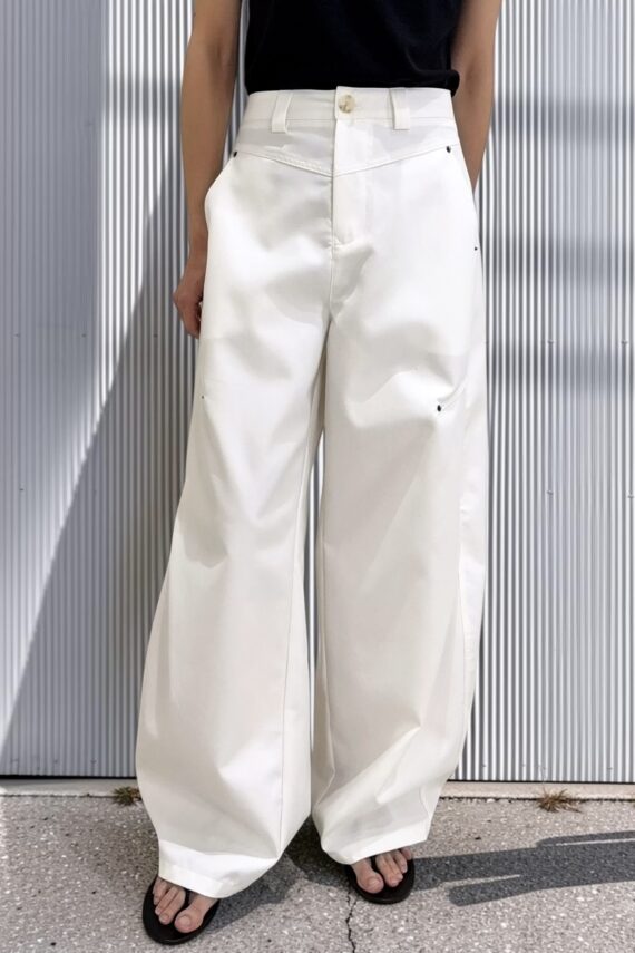 38945 CURVED TAILORED TROUSERS