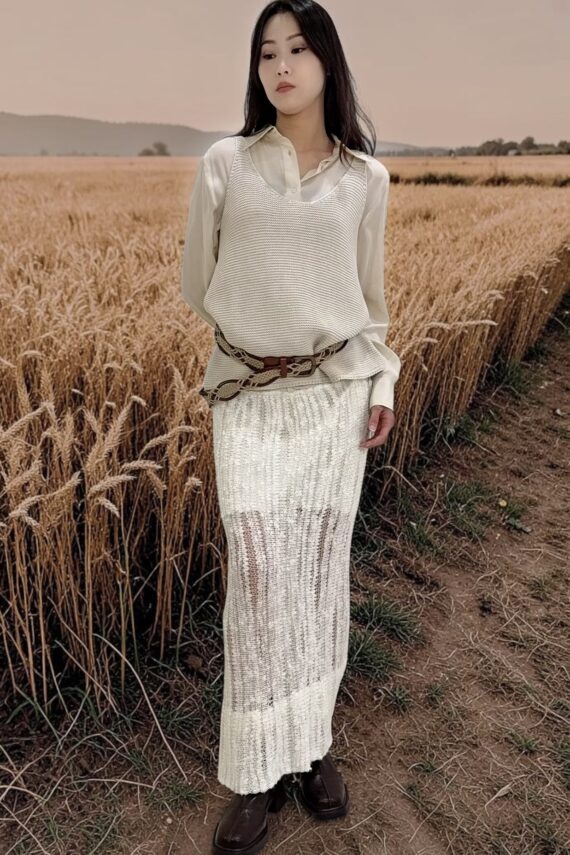 39078 TAILORED KNIT SKIRT