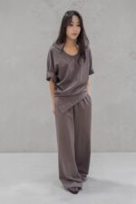 39019 U-NECK TOP & LONG PANTS SET