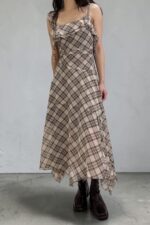 39135 PLAID SLIP DRESS