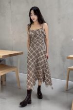 39135 PLAID SLIP DRESS