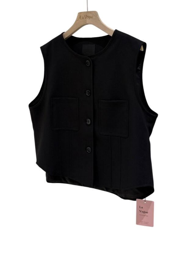 38847 CROPPED TAILORED VEST