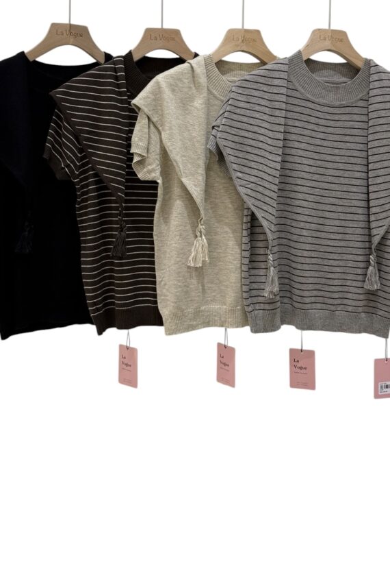 39258 KNIT TOP & SHRUG SET