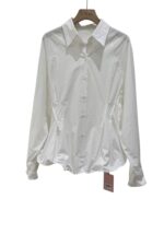 39267 CORSET WAIST LONG SLEEVE SHIRT TOP