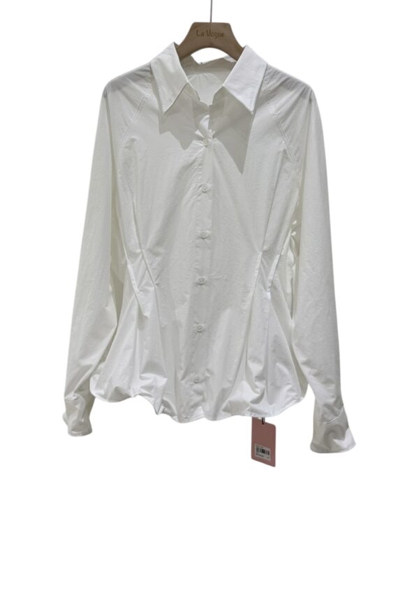 39267 CORSET WAIST LONG SLEEVE SHIRT TOP