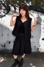 38847 CROPPED TAILORED VEST