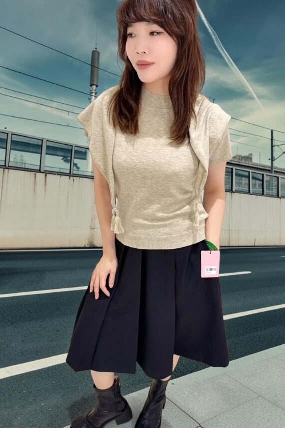 39258 KNIT TOP & SHRUG SET