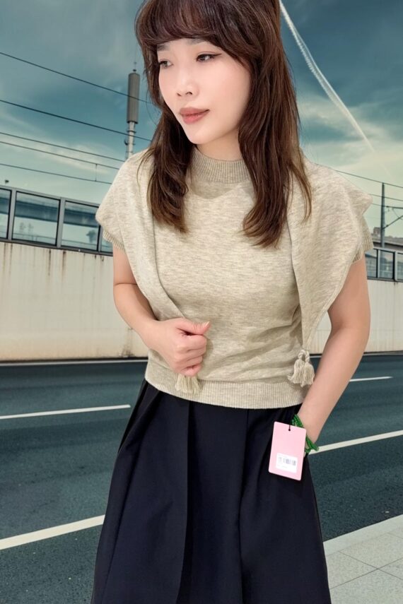39258 KNIT TOP & SHRUG SET