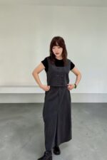 39273 TAILORED BUTTON VEST TOP