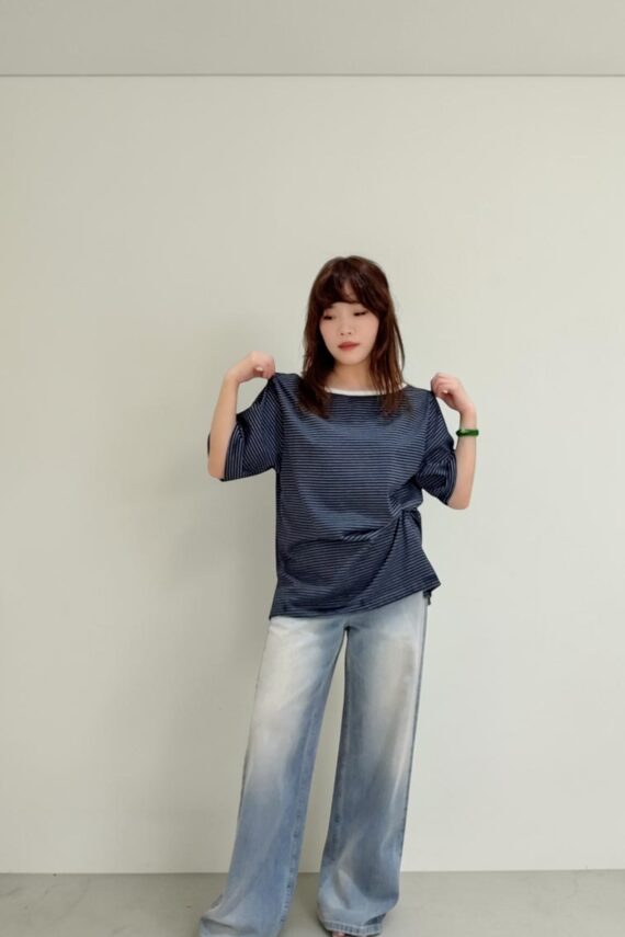 39121 OVERSIZE STRIPED TEE