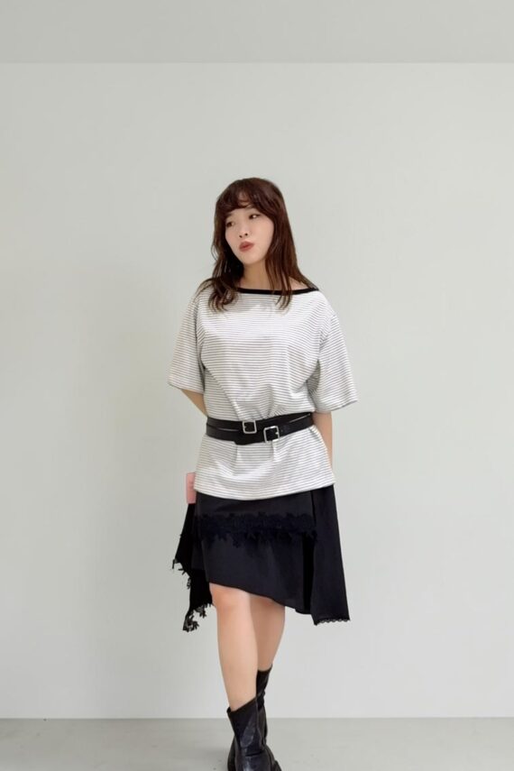 39121 OVERSIZE STRIPED TEE