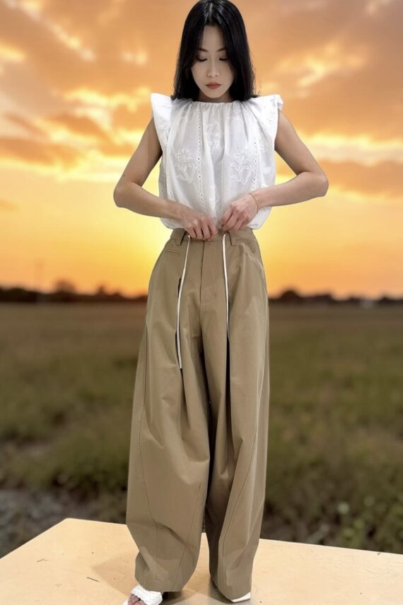 39193 WIDE-LEG SUIT TROUSERS