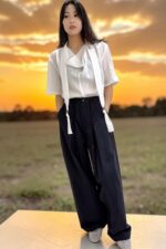 39193 WIDE-LEG SUIT TROUSERS